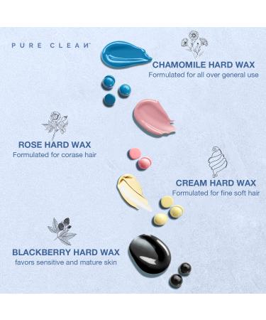 PURECLEAN Wax Warmer Home Waxing Kit with 4 Hard Wax Beads for Body, Face, Bikini - Women & Men - Buy Online on GoSupps.com