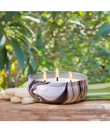 Large Citronella Candles Outdoor - 14 oz 3-Wicks Natural Soy Wax 70+ Hours Burn Time for Camping Garden & Patio - Super Value - Buy Online on GoSupps.com