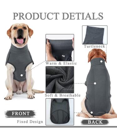 Buy Hjyokuso Dog Sweater - Warm Fleece Coat for Small to Large Dogs XL Black Winter Jacket for Outdoor Use - Buy Online on GoSupps.com