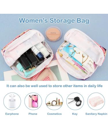 Cat Sanitary Pad Storage Bag - Portable Period Pouch for Teen Girls | First Period Gifts | Small Tampon Organizer - 1 Pack - Buy Online on GoSupps.com