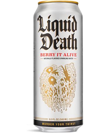 Liquid Death Sparkling Water Berry It Alive 202.8oz - Sparkling Berry Refreshment - Buy Online on GoSupps.com