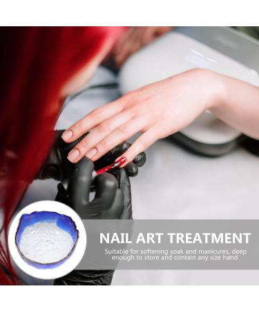 minkissy Manicure Hand Soak Bowl Nail Salon Supplies Nail Spa Bowl Sheer Nail Polish Nail Removal Nail Tools for Nail Art Nail Soak Bowl Terrarium Barber Gel Glass Makeup Remover - Buy Online on GoSupps.com