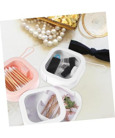 Zerodeko 3-Stage Storage Box for Hair Ropes - Small Flower-Shaped Container with Wall Hook | Travel-Friendly ABS Case for Face Masks & Accessories - Buy Online on GoSupps.com