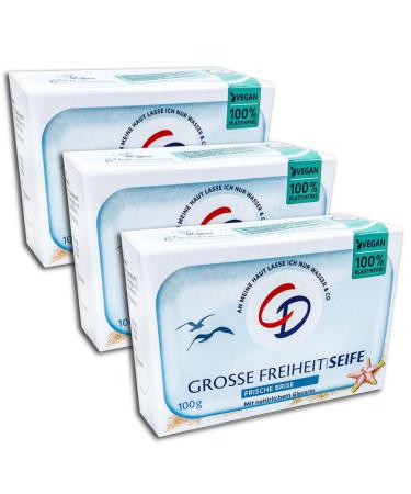 3 pieces CD mild soap large freedom soap bar 3 x 100 g