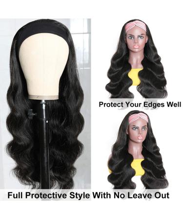 Headband Wigs for Black Women - Body Wave Human Hair, Brazilian Virgin Hair 12 | Shop Now! - Buy Online on GoSupps.com
