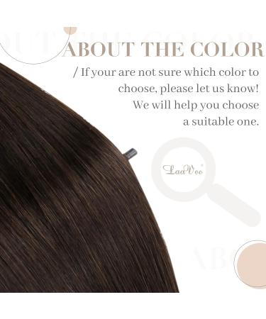 Laavoo Keratin Bonding Extensions - Dark Brown Real Hair - Pre-Bonded 1g/s U Tip #2 - 45cm 50g - Buy Online on GoSupps.com