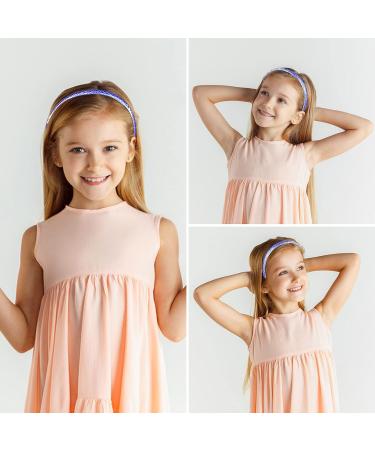 YQC 5 PCS Glitter Headbands for Girls - Cute Sparkly Sequin Head Bands for Kids - Shiny Stars Design - Anti-slip Hair Accessories - Buy Online on GoSupps.com