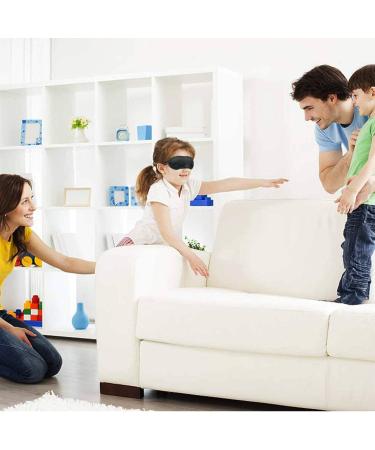 Blindfold Sleep Masks Set of 50 with Earplugs - Team Building Games Party Eye Shade Cover for Women Men Kids - Adjustable Strap and Nose Pad - 4 Layers Black - Buy Online on GoSupps.com