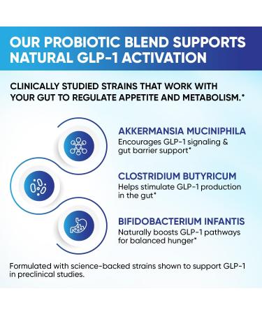 GLP-1 XLR8 Supplement for Weight Loss, Digestion, Constipation, Bloating Relief with Akkermansia 2.6 Billion AFU Live Prebiotic Probiotic Postbiotic Gut Health + Berberine for Women Men 180 Capsules - Buy Online on GoSupps.com