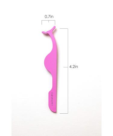 Eyelash Applicator Tool - Pink False Eyelashes Clip Tweezer Nipper for Perfect Application | International Shipping Available - Buy Online on GoSupps.com