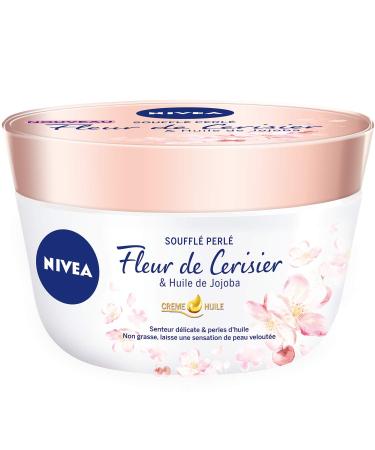 NIVEA Cream Oil Souffl Pearl Pot Cherry Blossom/Jojoba Oil 200 ml 4 pieces Cherry Blossom / Jojoba Oil