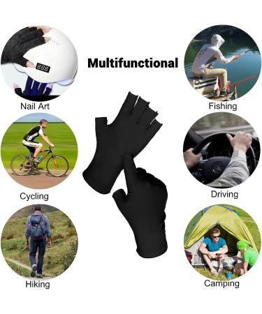 4 Pairs UV Protection Gloves for Gel Nails and Manicures - Fingerless Anti UV Gloves for Nail Art and Skin Care - Protect Hands from Nail Lamp UV Light - Buy Online on GoSupps.com