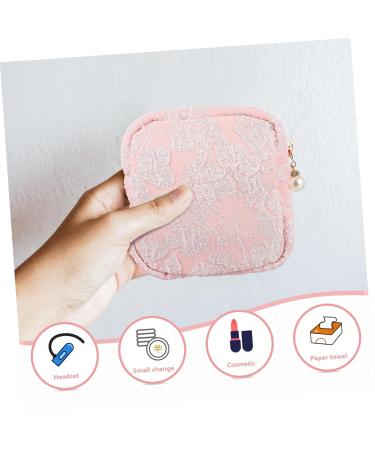 Healeved Sanitary Napkin Storage Bag Sanitary Pad Pouch Menstrual Pad Pouch Small Portable Menstrual Bag First Period Kit for Girls 10-12 Travel Cotton Linen The Flowers Multifunction Pink 11x11x3cm - Buy Online on GoSupps.com