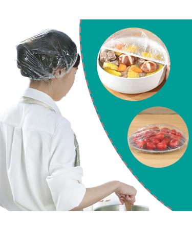 100 Pcs Extra Elastic Waterproof Shower Caps - Clear Plastic Cap for Home, Hotel, Spa & Salon - Portable Disposable Travel Cap - Buy Online on GoSupps.com