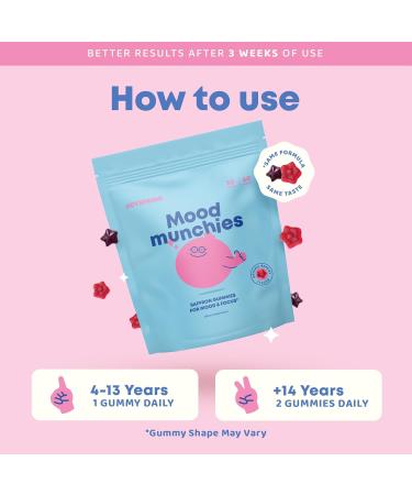 JoySpring Mood Munchies Saffron Gummies for Kids 4+ | Saffron Extract Supplement with GABA Passion Flower & St Johns Wort | Sugar Free Vegan Brain Support & Kids Focus Gummies | Crafted in USA Strawberries 60 Gummies (Pack  - Buy Online on GoSupps.com