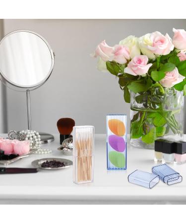 Portable Dental Floss Picker Container | Travel Tooth Floss Dispenser & Makeup Storage Box - Small Transparent Design - Buy Online on GoSupps.com