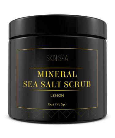 Mineral Sea Salt Scrub - Lemon 16oz (453gr)