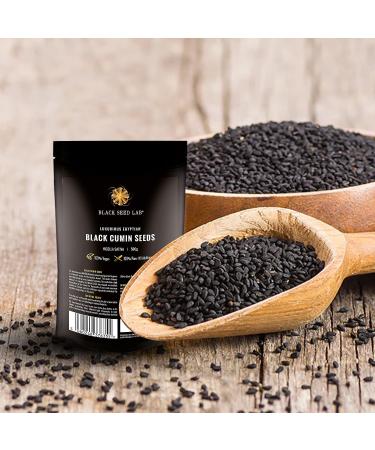 Luxurious Black Cumin Seeds 500g - Sourced Eqyptian Nigella Sativa Seeds | Packed in Refillable Pouch - Improve Overall Wellbeing | Made by BLACK SEED LAB in UK - Buy Online on GoSupps.com