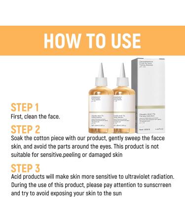 Buy Set of 4 - 100ML Glycolic Acid 7% Toner for Resurfacing Exfoliation Pore Refinement & Blemish Reduction - International Shipping Available - Buy Online on GoSupps.com
