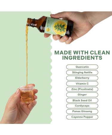 Betterbrand BetterAM Daytime Wellness Syrup Natural Non-Drowsy Support for Immune, Sinus, Energy & Respiratory Health with Elderberry, Quercetin, Cordyceps & Ginseng - Buy Online on GoSupps.com