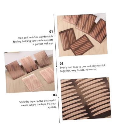 POPETPOP 25 Sheets Double Eyelid Sticker Comfortable Eyelid Tape tape roll Eyes Cosmetics Accessories cover eyes stereotypes eyes not reflective Invisible Double Eyelid Tape - Buy Online on GoSupps.com