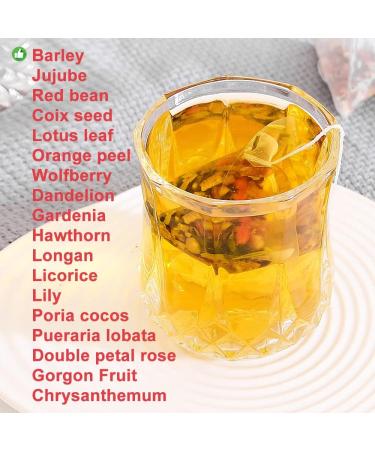 100% Natural Eighteen Flavors Goddess Tea Bag 250g/8.81oz (5g*50bags) orge noyau d' meraude Goji pissenlit gard nia aub pine longeye r glisse rose th naturel base de plantes - Buy Online on GoSupps.com