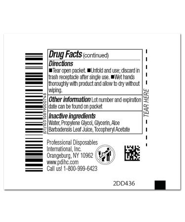 Sani-Hands Ethyl Alcohol Hand Sanitizing Wipe 100-Pack Individual Packet - Buy Online on GoSupps.com