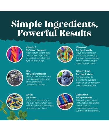 Natures Craft AREDS 2 Based Eye Health Supplement for Adults - AREDs 2 Eye Vitamins for Vision Blue Light Protection Dry Eyes Support with Zeaxanthin Plus Lutein and Bilberry Extract (2 Months) 60 Count (Pack of 2) - Buy Online on GoSupps.com