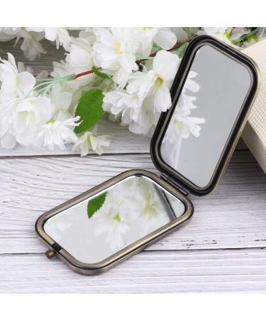 Leorx Antique Peacock Compact Mirror - Double Sided Metal Makeup Mirror for Women - Buy Online on GoSupps.com