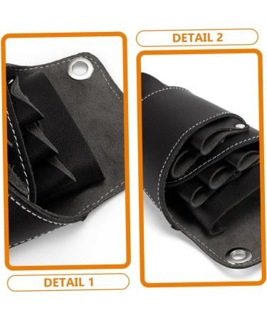 Buy DOITOOL Hairdressing Scissor Tool Bag - Cowhide Crossbody & Waist Bag for Salon - Black Pet PU - International Shipping Available - Buy Online on GoSupps.com