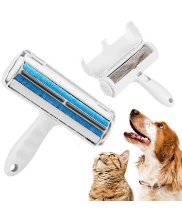 Pet Hair Remover Roller, Reusable Dog & Cat Fur Remover Brush, Self Clean, Eco-Friendly, Convenient, Efficient, Animal Fur Removal Tool for Laundry, Sofa, Carpet, Furniture, Clothes, Car Seat Blue