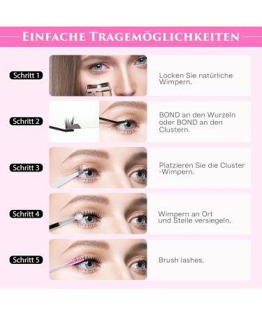 Calailis DIY Eyelash Extensions Set - 280 Pieces D Curl Individual Lashes with Adhesives Remover & Applicator | Perfect 40D Lash Extension Kit for Perfect Lashes - Buy Online on GoSupps.com