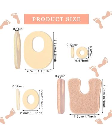 78-Piece Corn Pads Callus Cushions for Feet - Oval & U Shape Adhesive Foot Cushions for Men & Women - Reduce Pressure from Corns - 4 Styles - Buy Online on GoSupps.com