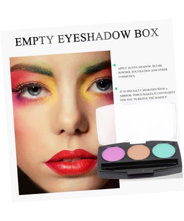 FOMIYES 10pcs Box Makeup Pallet DIY Eyeshadow Pans Empty Lipstick Pallet Eye Shadow Box Pigment Cosmetic Black 7.2x4.2cm - Buy Online on GoSupps.com