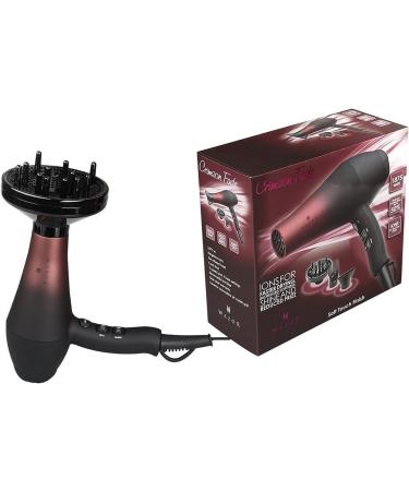 Salon Professional Hair Dryer with Ceramic Tourmaline Ionic & Powerful Blow Dryer Far Infrared Hair Dryer Contains 3 Heat&2 Speed 1Cool Button Setting 3 Blow Dry Attachment Like Diffuser for Hair Styling AC Motor 1875W - Buy Online on GoSupps.com
