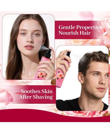  ASYBO Rosewater Spray 180ml 100% Pure Natural Damask Rose Spray for Face Body and Hair Facial Toner Soothing Rose Water Moisturizing Absorbs Quickly - Buy Online on GoSupps.com