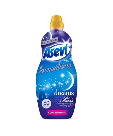 Asevi Sensations Fabric Softener Laundry Conditioner Liquid Fabric Softener 1.44L 60 Washes Dreams Dreams 1.44 l (Pack of 1)