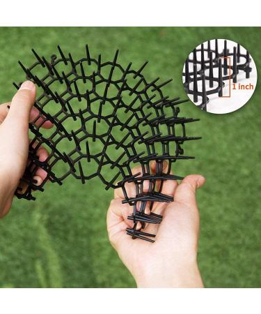 24 Pcs 8.47 x 6.3inch Cat Scat Mat with Plastic Spikes Cat Deterrent Mats Scat Mat for Cats Pest Prickle Strips from Digging Include 10 Staples and 10 Zip Ties - Buy Online on GoSupps.com