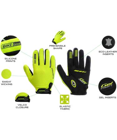 Buy METEOR FXJ20 Gel Kinder Bicycle Gloves - Bright Colors for Child Visibility | Comfortable & Safe Kids' Cycling Gloves - Buy Online on GoSupps.com
