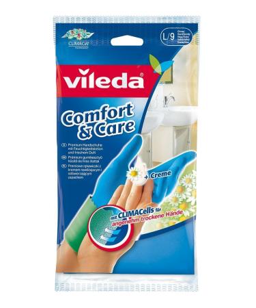 Vileda Comfort & Care rubber gloves with chamomile lotion - 3 pack (3 x 1 pair)