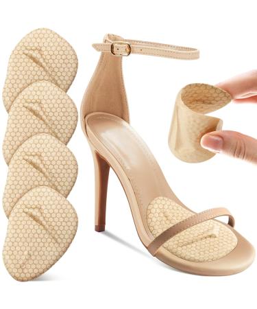 Metatarsal Pads Women Ball of Foot Cushions for Women Heel Inserts for Women Heel Pads for Shoes (2 Pairs Foot Pads) High Heel Comfort Pads Anti Slip Invisible Design Beige