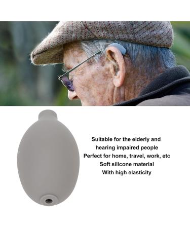 Portable Hearing Aid Pump | Gray Elastic Blower for On-the-Go Care | International Shipping Available - Buy Online on GoSupps.com