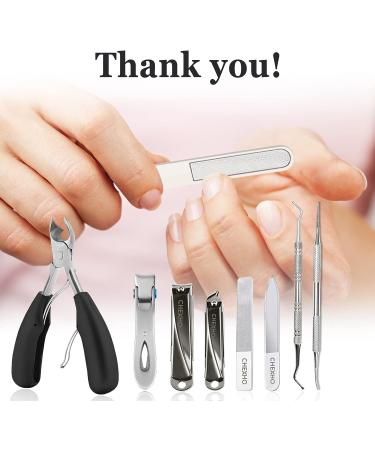 Professional Podiatrist Toenail Clippers for Thick Nails - Ideal for Adult Men and Women - Includes Ingrown Toenail Kit - Buy Online on GoSupps.com