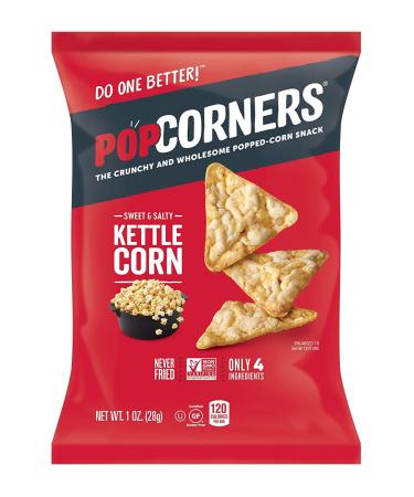 Popcorners Snacks Variety Pack - Gluten Free Chips | Kettle Corn, White Cheddar, Sea Salt - 18 Pack 1 oz Snack Bags - Buy Online on GoSupps.com