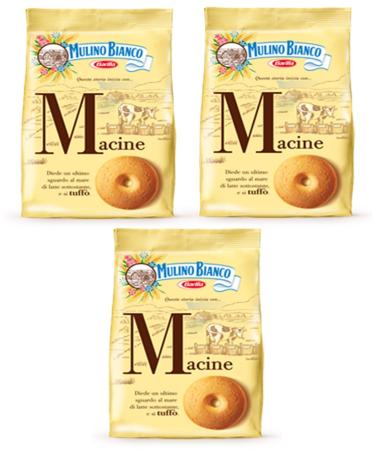 3x Mulino Bianco biscuits Macine 350g Italy biscuits cookies cake brioche coffee 350 g (pack of 3) - Buy Online on GoSupps.com