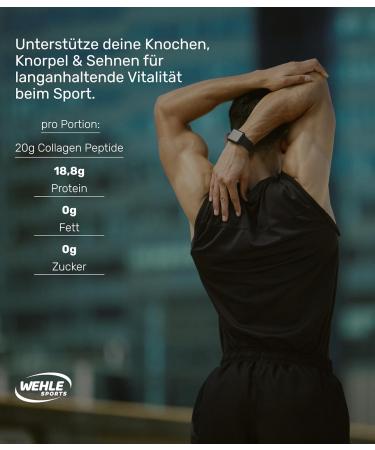Buy Bioactive Collagen Powder 1kg - Hydrolyzed Peptides Tasteless Protein - Wehle Sports Germany - Types 1 2 & 3 - Premium Collagen Lift Drink - Buy Online on GoSupps.com