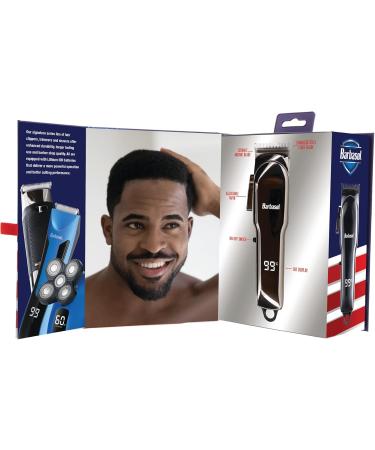 Buy Barbasol Rechargeable Hair Clippers Professional & Home Use Low-Heat Ceramic Blades Adjustable Taper 6 Guards LCD Display | International Shipping - Buy Online on GoSupps.com