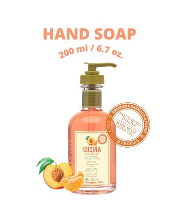 Cucina Fruits & Passion Peach and Mandarin Hand Soap 200ml - Premium International Shipping Worldwide - Buy Online on GoSupps.com