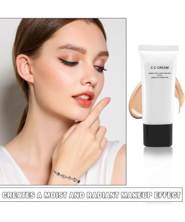 Skin Tone Adjusting CC Cream CC Cream Self Adjusting for Mature Skin Cosmetics CC Cream Pre-makeup Primer Moisturizing Skin Concealer Brightening Skin Tone - Natural - Buy Online on GoSupps.com