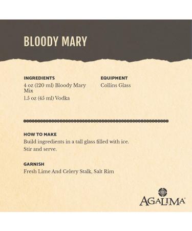 Buy Agalima Organic Bloody Mary Mix - All Natural, 1L Glass Bottle - Buy Online on GoSupps.com